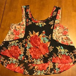 Fall Floral crop top